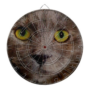 Cible De Fléchettes "Whiskers d'or : un chaton Brown dans la peinture