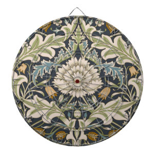 Cible De Fléchettes William Morris Severn Bleu de Nuit Floral Art