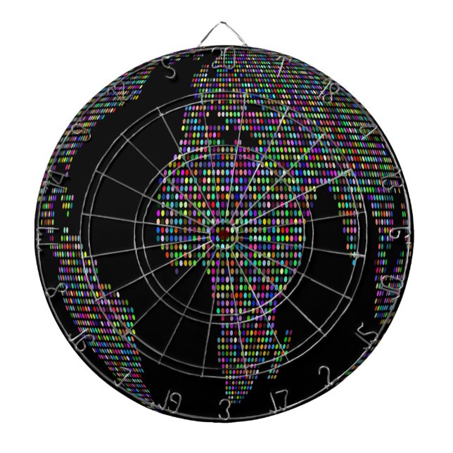 Cible De Fléchettes world earth planet globe (Devant)