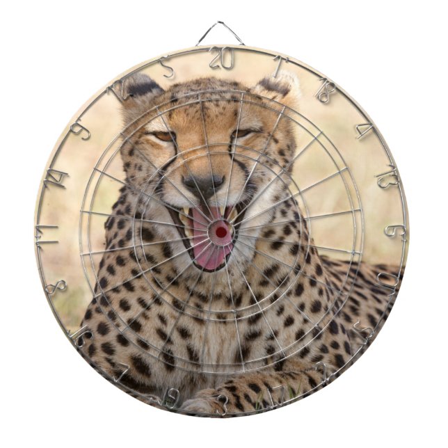 Cible De Fléchettes Yawning Cheetah (Devant)