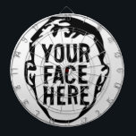 Cible De Fléchettes Your Face Here Dartboard<br><div class="desc">Looking For Something One-Of-A-Kind?
Easily upload photos, artwork, text, and more!
CREATE YOUR OWN CUSTOM ITEM NOW</div>