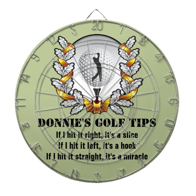 Cible personnalisée de vert de golfeur de bout de (Devant)