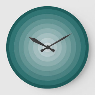 Cible Turquoise grande horloge murale par Janz