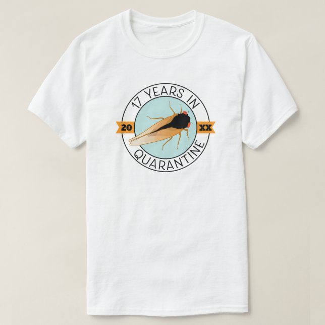 Cicada Brood 17 ans en quarantaine T-Shirt (Design devant)