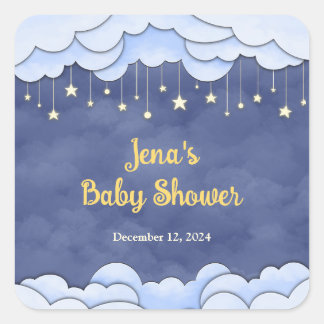 Ciel bleu avec étoiles de Haning - Sticker