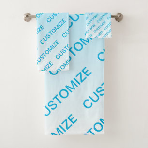 Ciel bleu (couleur changeable) Motif Ombre et text