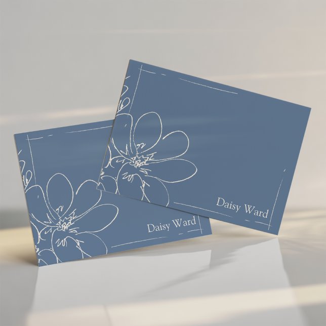 Ciel Bleu Personnalisé Fleur Sauvage Rustique Dess (Créateur téléchargé)