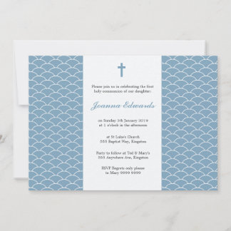 Ciel bleu Première communion Invitations personnal