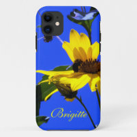 Ciel bleu, tournesols N Bees iPhone 5 coque