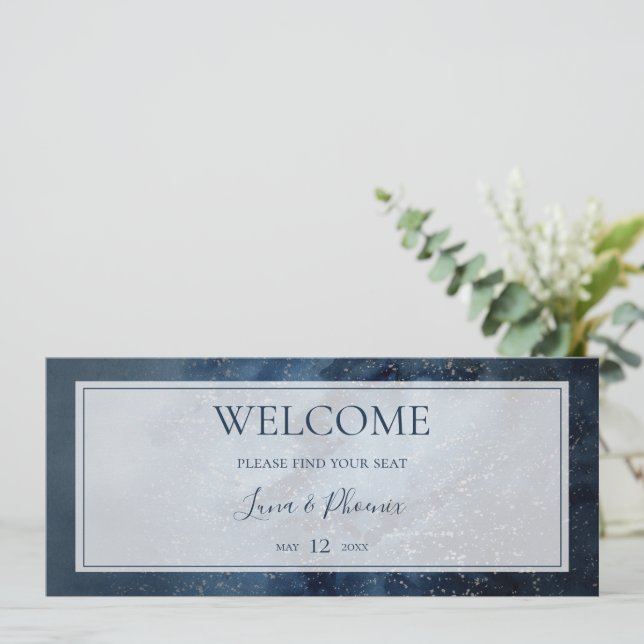 Ciel céleste avec en-tête de graphique de siège de (Debout devant)