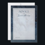 Ciel de nuit céleste avec cadre Mariage carte cons<br><div class="desc">Ce ciel de nuit céleste avec carte de conseil mariage cadre est parfait pour votre mariage enchanté sous les étoiles. Le ciel bleu marine foncé, parsemé d'étoiles argentées, donnera le ton à votre mariage extérieur boho du soir. Personnalisez-le comme vous le souhaitez ou gardez-le tel quel. N'oubliez pas de parcourir...</div>