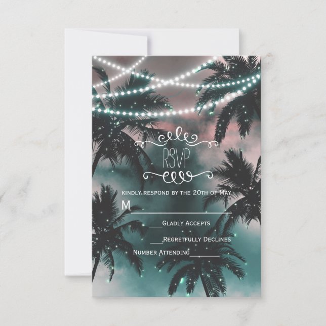 Ciel de Nuit Enchanté Soirée Plage Lumières RSVP (Devant)