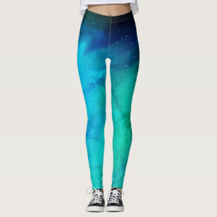 Ciel de nuit Lumières du Nord Galaxy Leggings