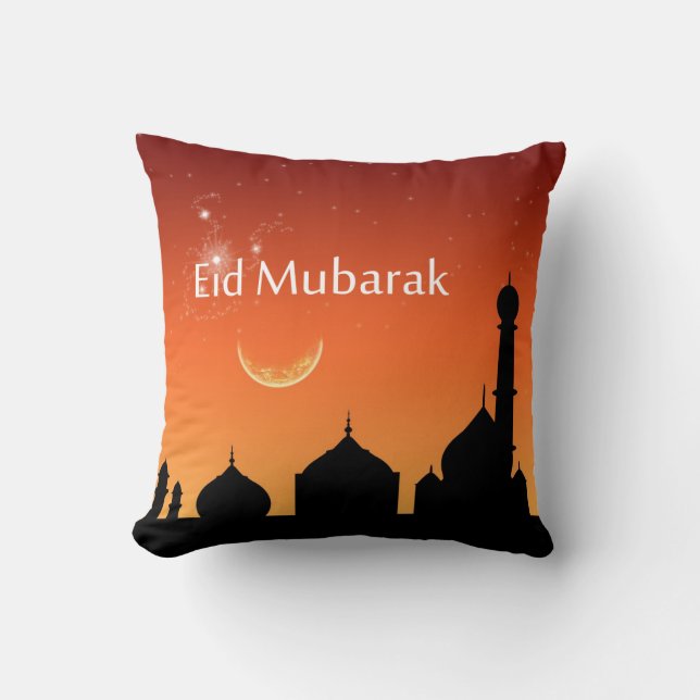 Ciel de soirée d'Eid - coussin (Recto)