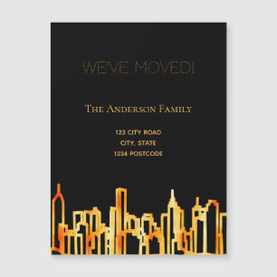 Ciel de ville en or noir nous avons déplacé annonc