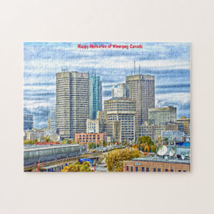 Ciel de Winnipeg Canada. Puzzle