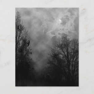 Ciel d'Halloween éffrayant avec prospectus Ravens