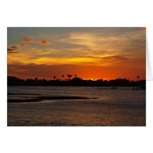 Ciel en cristal bleu et orange