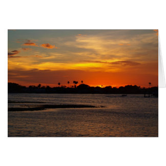 Ciel en cristal bleu et orange