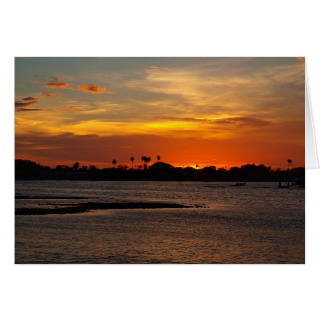 Ciel en cristal bleu et orange (Devant horizontal)