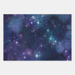 Ciel étoilé/Univers Modèle de papier cadeau dan