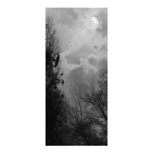 Ciel hanté avec le modèle de carte de support de