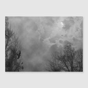 Ciel hanté de Halloween avec Ravens