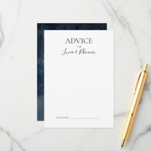 Ciel nocturne céleste Carte de conseil Mariage G