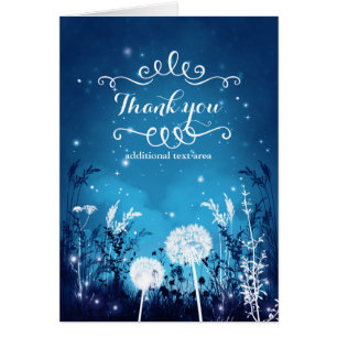 Ciel nocturne enchanté Étoiles et feuillage Merci