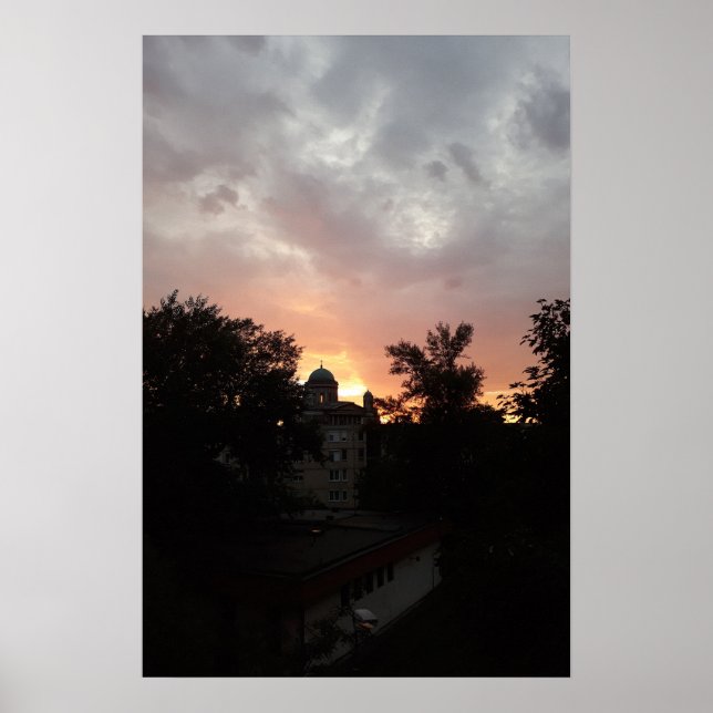 Ciel nocturne Esztergom. Affiche (Devant)