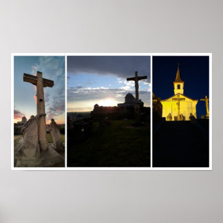 Ciel nocturne Esztergom. Affiche