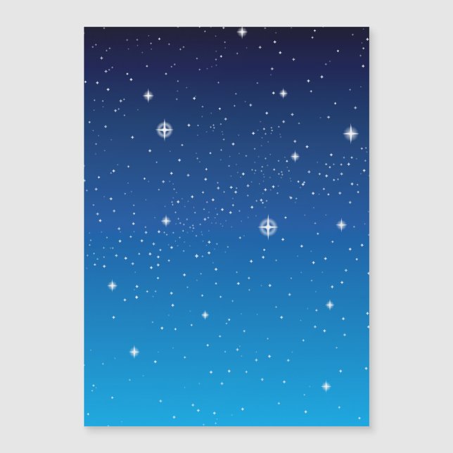 Ciel nocturne étoilé bleu profond (Devant)