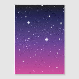 Ciel nocturne étoilé violet foncé