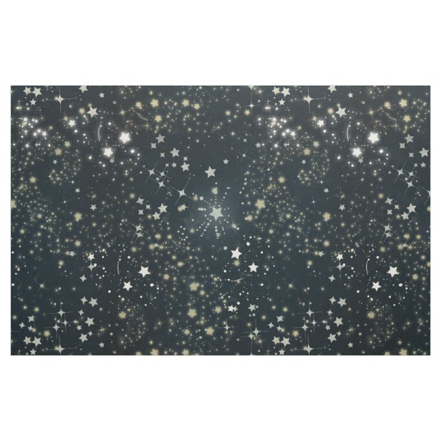 Ciel nocturne foncé avec le tissu d'étoiles (Yard)