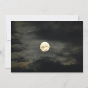 Ciel nocturne - Pleine lune et nuages sombres