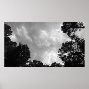 Ciel nuageux, affiche