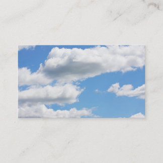 Ciel nuageux Cartes de visite