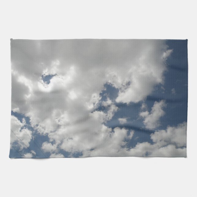 Ciel nuageux Serviette de cuisine (Horizontal)