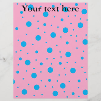 Ciel rose clair bleu minuscule et grand pois