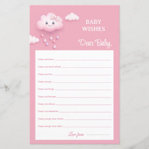 Ciel rose doux nuage blanc moelleux neuf Voeux béb