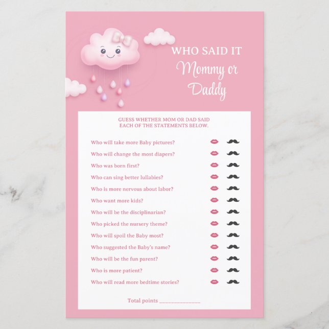 Ciel rose nuage blanc et duveteux numéro neuf Mama (Devant)