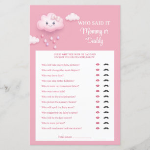 Ciel rose nuage blanc et duveteux numéro neuf Mama