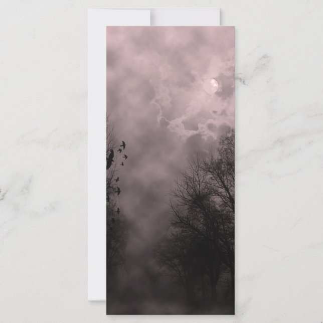 Ciel rouge sang hanté avec des ravens (Devant)