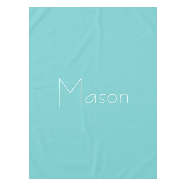 Ciel turquoise Nappe personnalisée (Devant)