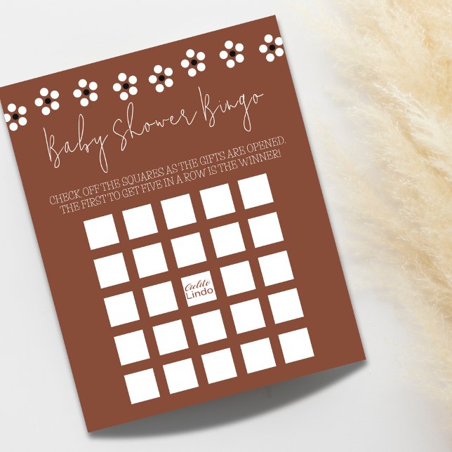 Cielito Lindo Carte de Bingo pour Baby Shower Mexi (Créateur téléchargé)