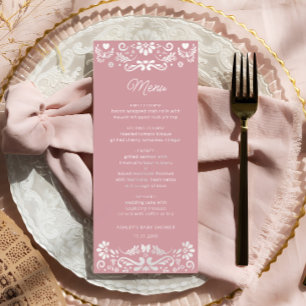 Cielito Lindo Mexican Girl Baby shower Menu