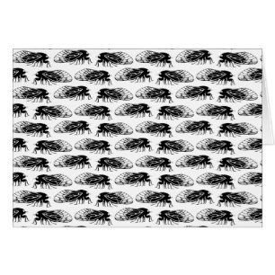 Cigale - Magicicada - motif élégant d'émergence