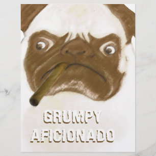 Cigar à puggy Grumpy AFICIONADO personnalisé