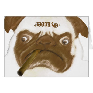 Cigar à puggy Grumpy AFICIONADO personnalisé