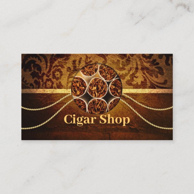 Cigar Shop Carte de visite Vintage (Devant)